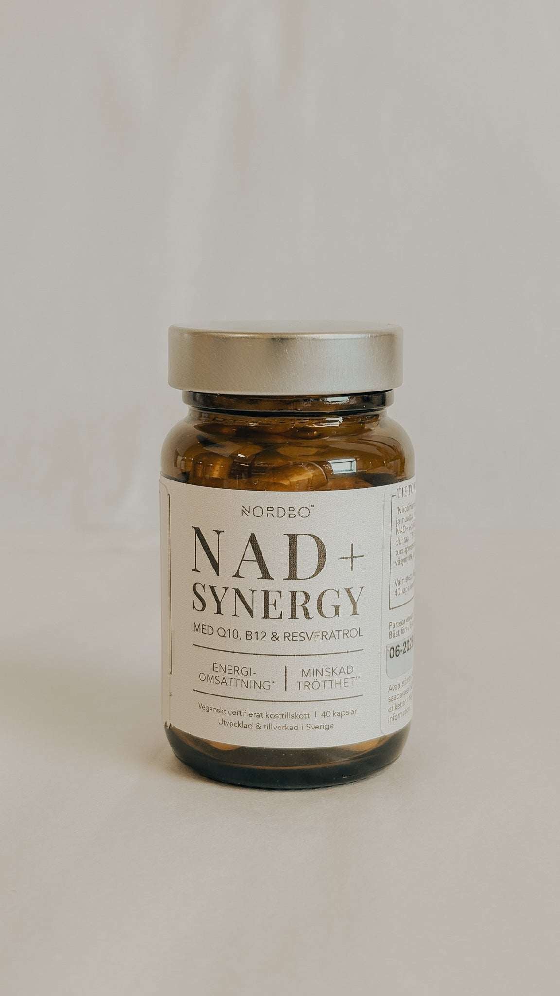 NORDBO NAD+ Synergy, 40 kaps