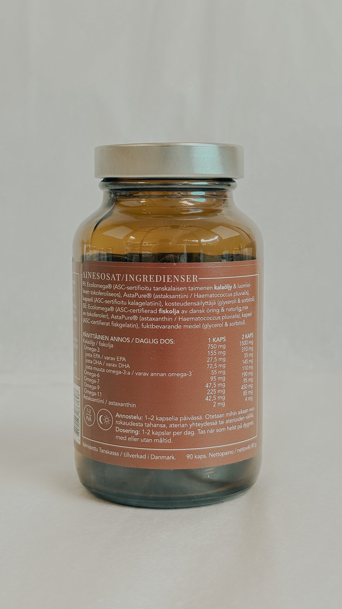  NORDBO Omega3 + Astaxanthin, 90kaps