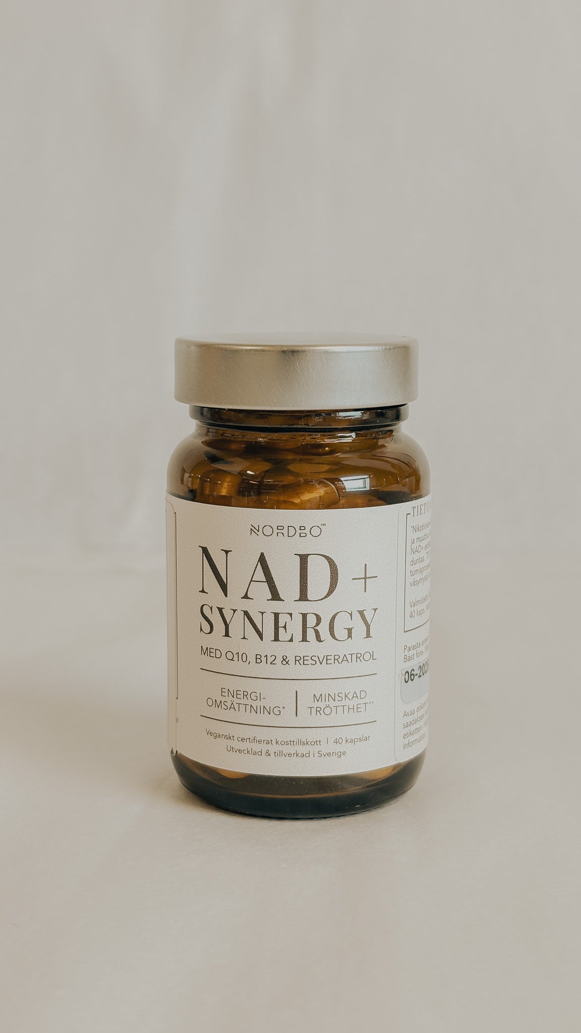 NORDBO NAD+ Synergy, 40 kaps