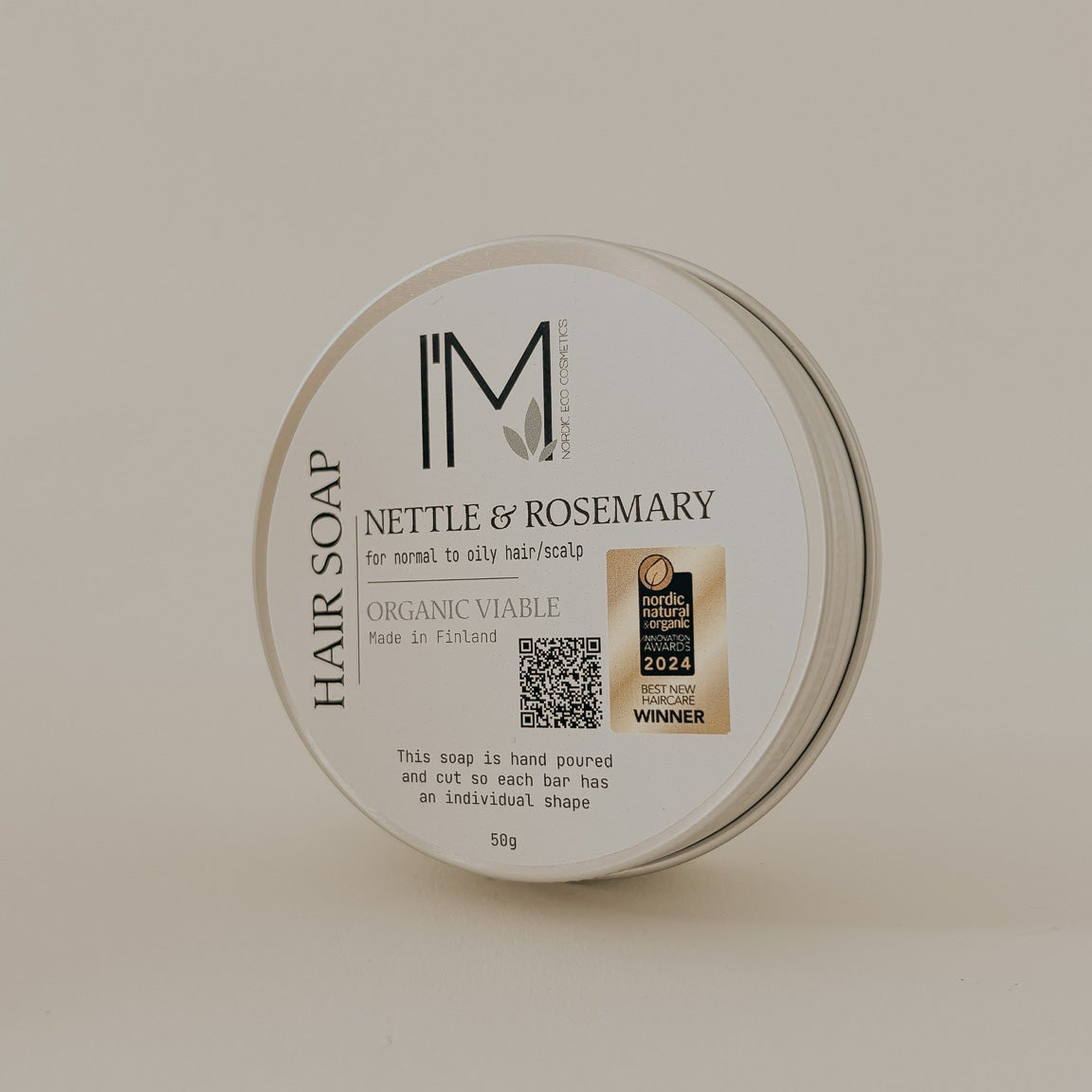 I'M Nordic Eco Nettle & Rosemary Hair Soap, 40g