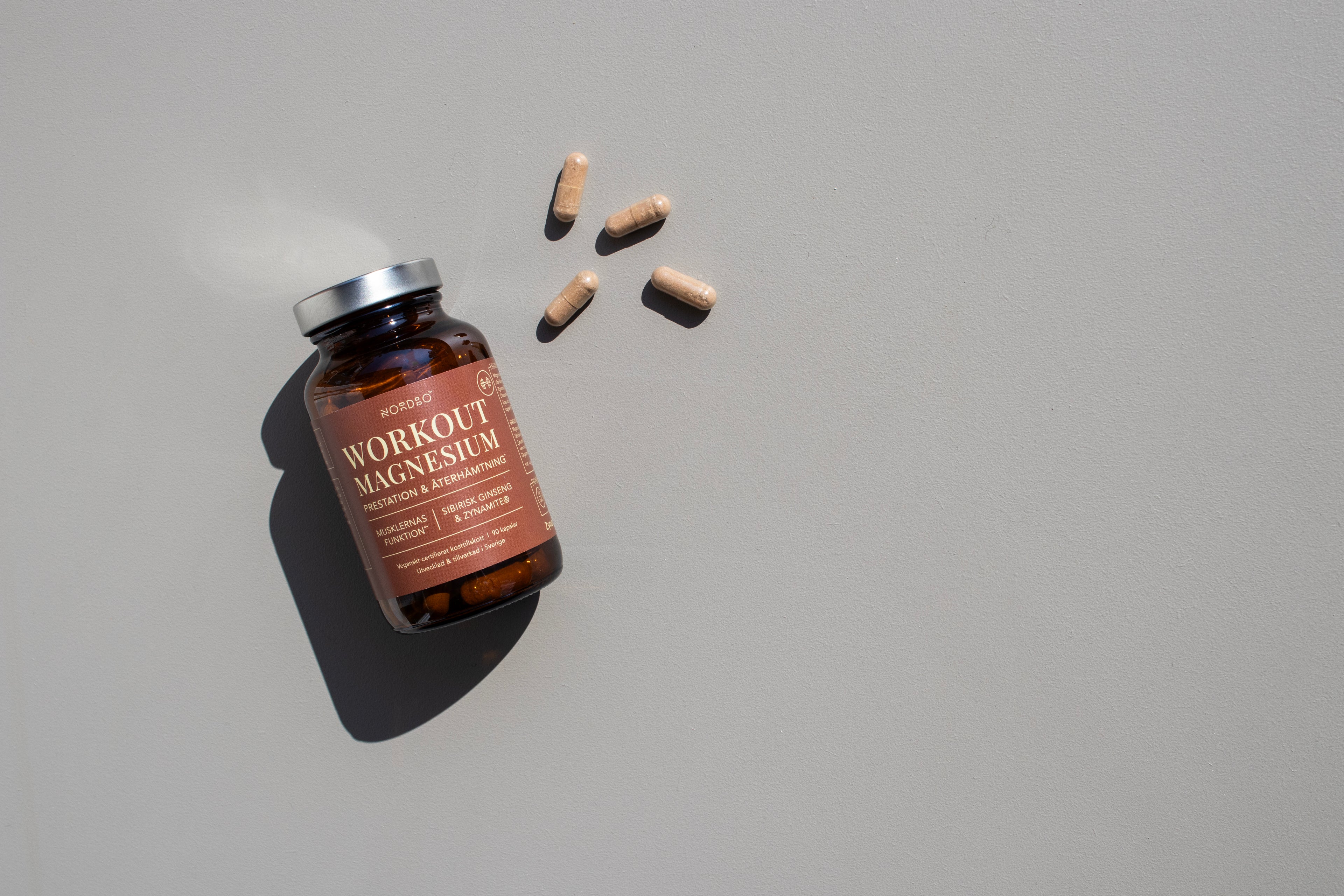NORDBO Workout Magnesium, 90 kaps