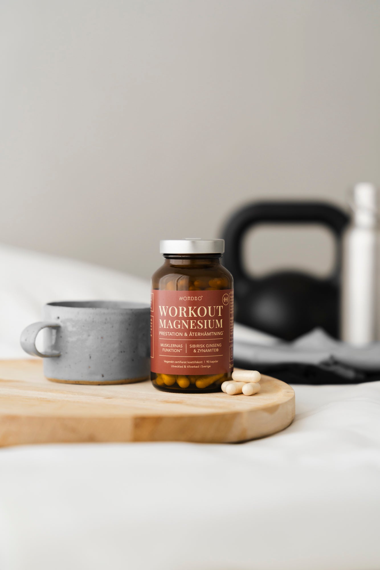 NORDBO Workout Magnesium, 90 kaps