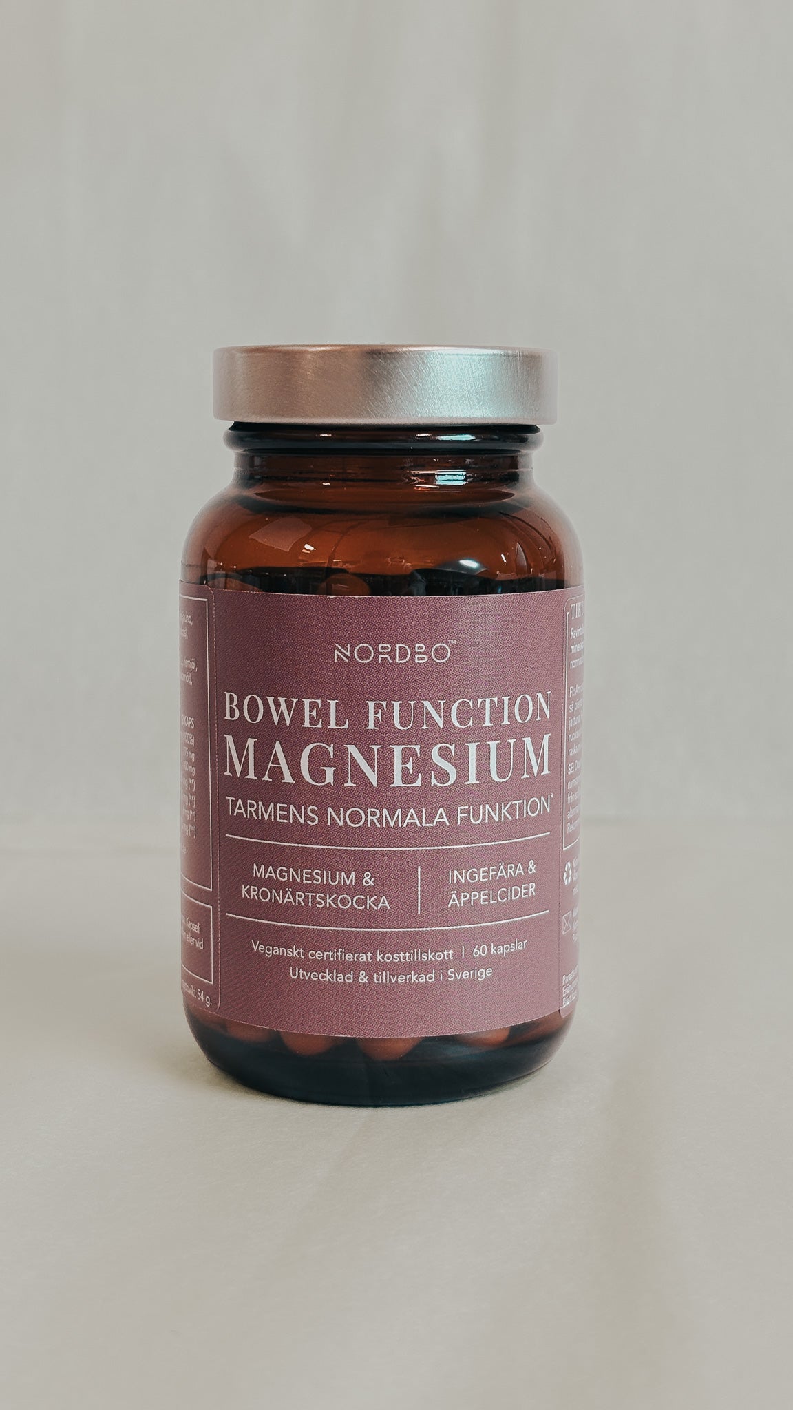 NORDBO BOWEL FUNCTION MAGNESIUM 60 kaps