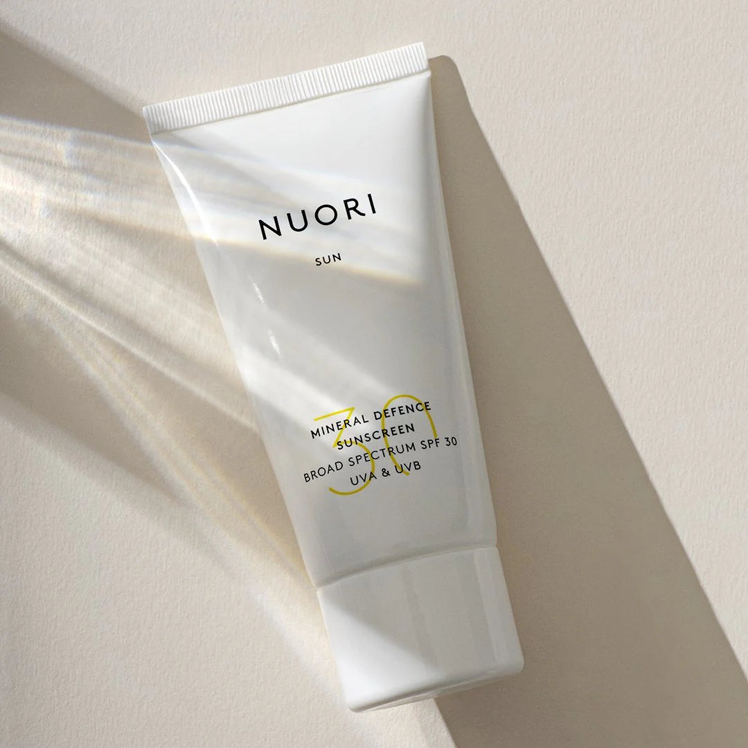 NUORI Mineral Defence SPF 30 kasvosuoja, 50 ml, luonnollinen mineraali-aurinkovoide PURELA-tuotemerkiltä.