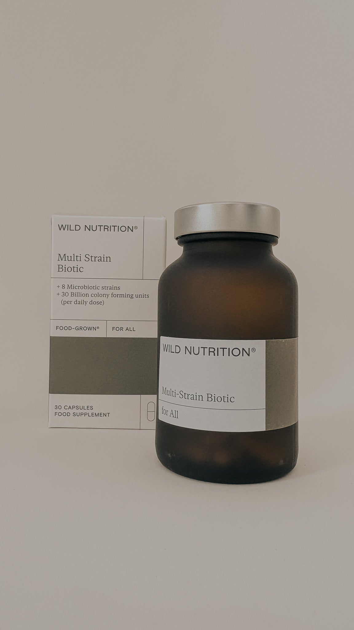 WILD NUTRITION Multi Strain Biotic maitohappobakteerivalmiste aikuisille, 30kaps