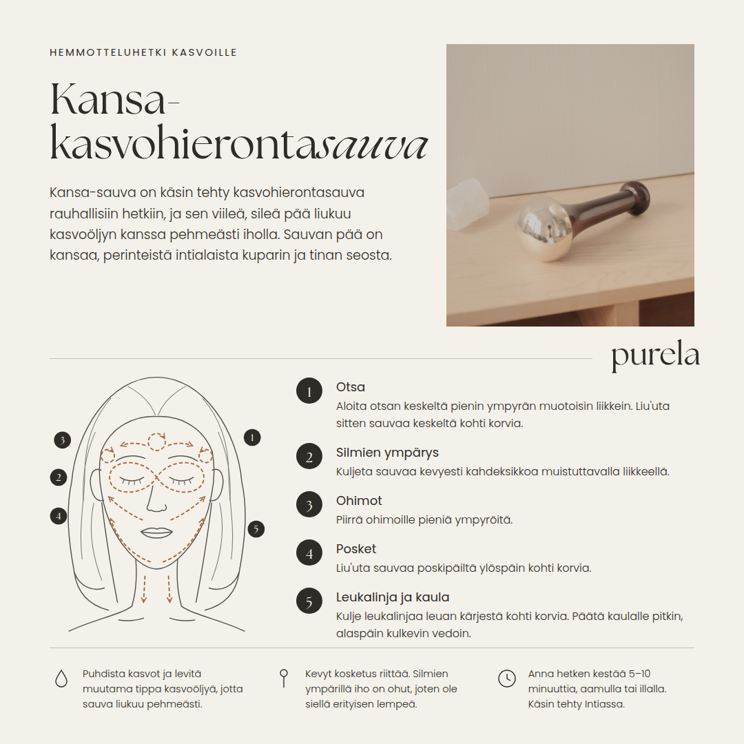 Copper Specialist Kansa Wand kasvohierontasauva