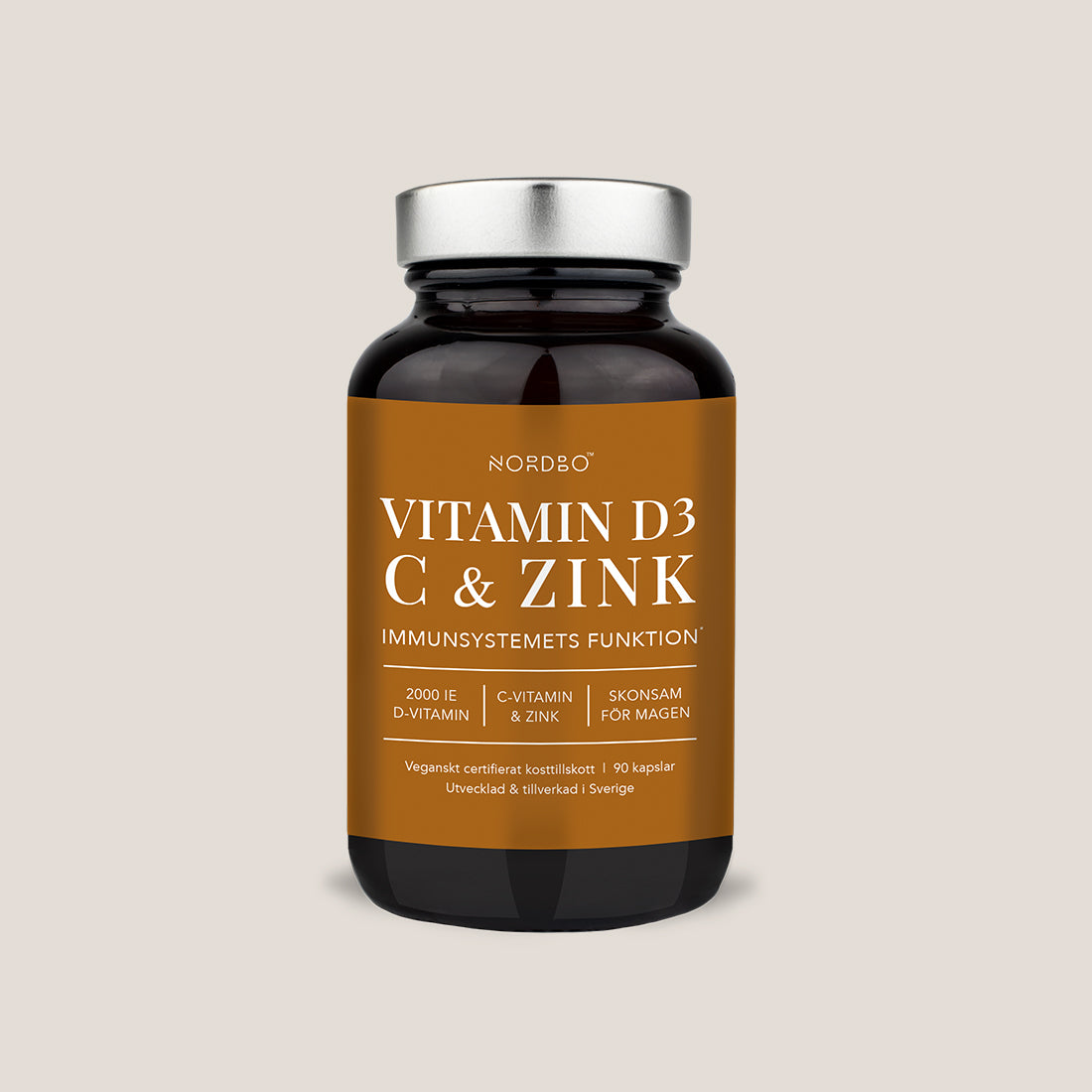 NORDBO D3, C-vitamin & Zinc, 90kaps